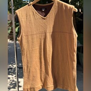 Women's Tan Sleeveless Top